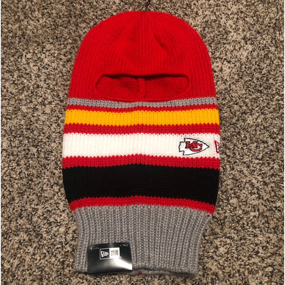 Chiefs New Era knit face mask NWT adult unisex One size fits most